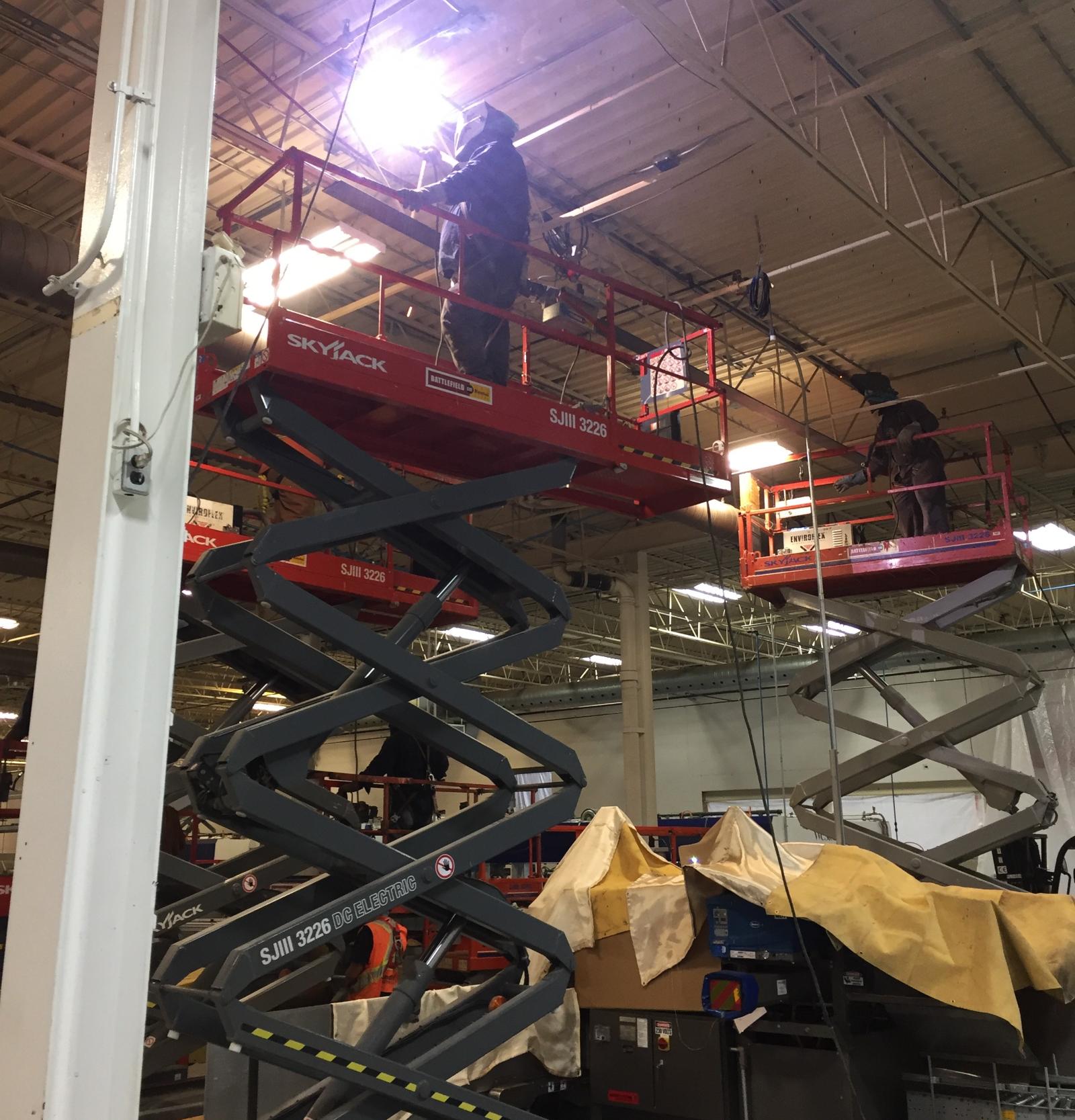 Joist reinforcing for Colonial Cookies in Kitchener, ON