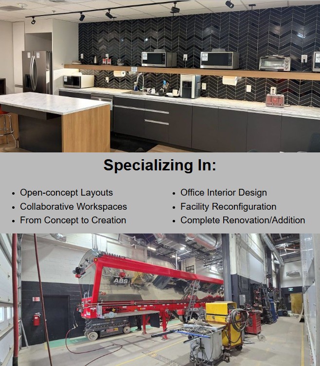 Astral Building specializes in Open-concept Layouts and Collaborative Workspaces