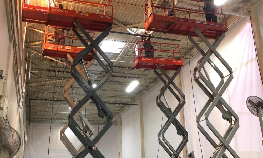 Joist reinforcing at Weston Bakeries in Etobicoke, Ontario